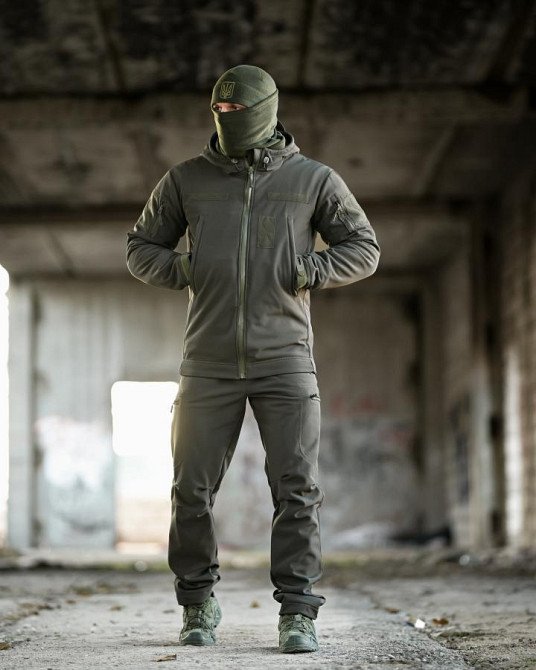 Тактический костюм Softshell 5в1 LUNAR олива ТР6408 Одесса - изображение 12