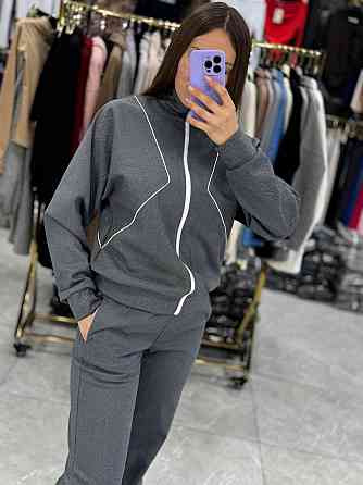 Стильний жіночий повсякденний костюм Кашемір на вовняній основі. Графіт, 42/44 Одеса