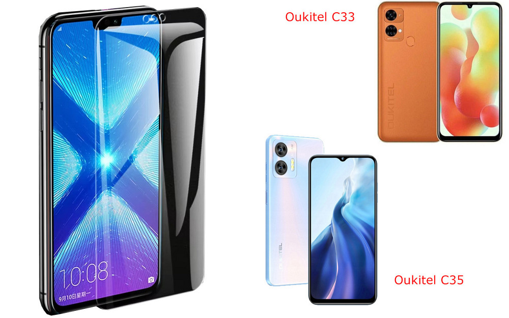Защитное стекло NeoGlass для Oukitel C33, Oukitel C35 – ультрапрозрачное и устойчивое Киев - изображение 2