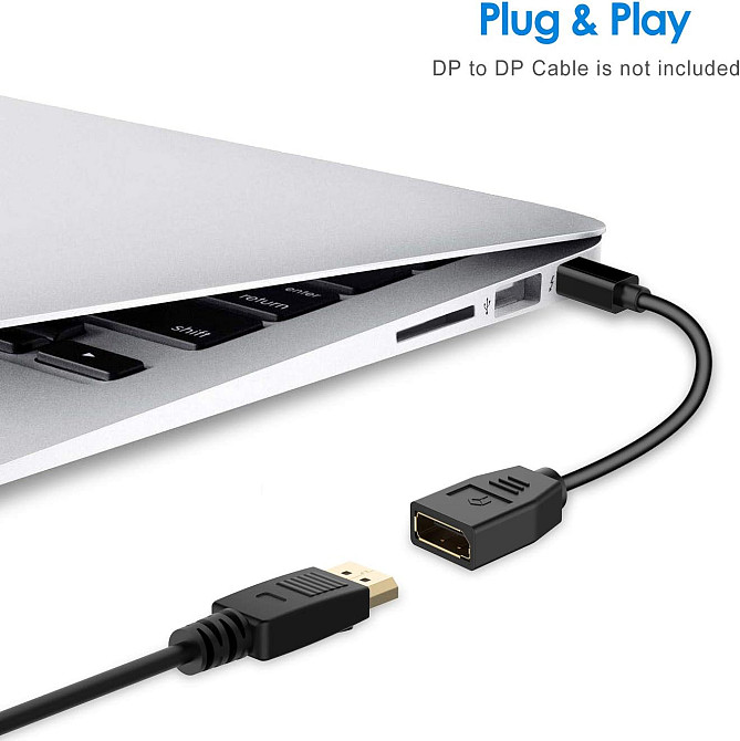 Кабель Mini DisplayPort до DisplayPort 15см Луцк - изображение 2