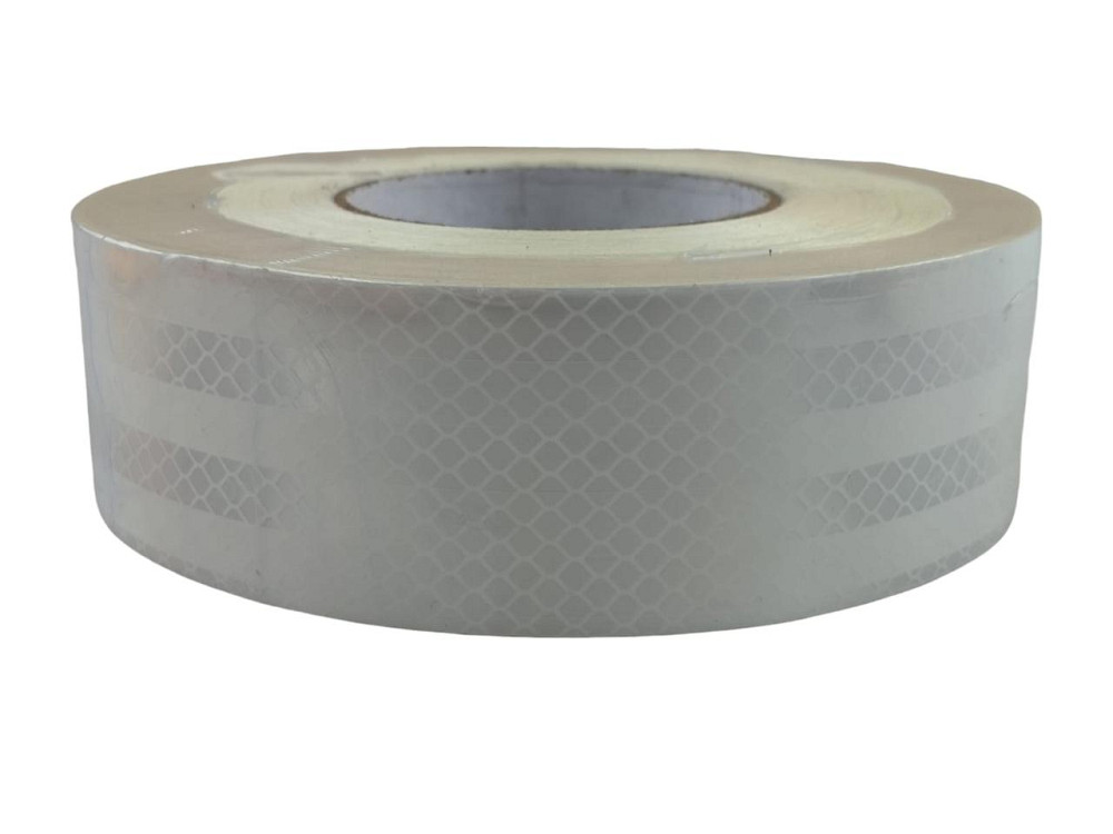 Лента 5 см х 50 м белая (обычный тип) светоотражающая Мукачево - изображение 1