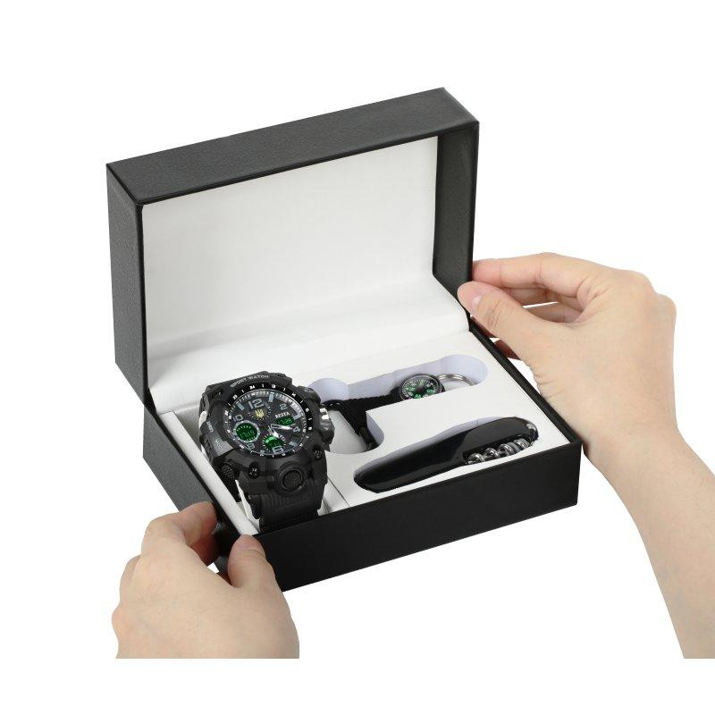 Чоловічий наручний годинник Besta Box Peremoga Set з компасом + подарунковий набір Вінниця - фото 2