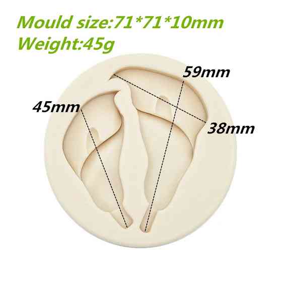 Молд силиконовый Калы 71 мм серый Киев