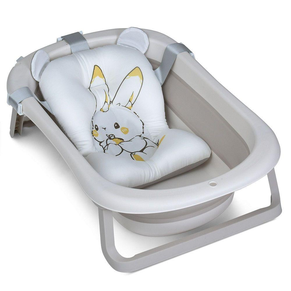 Ванночка дитяча El Camino PLUS Cool Gray складана з термометром Сіра (ME 1151) Чернигов - изображение 1