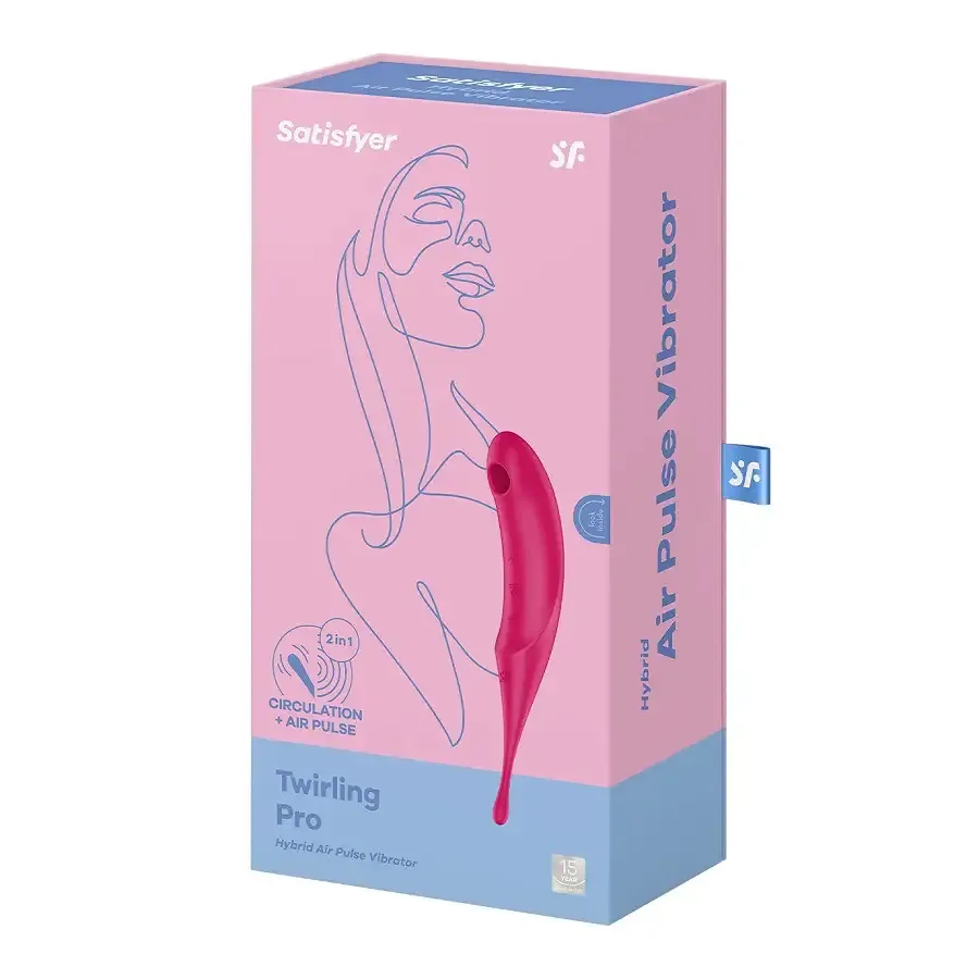 Вібратор для клітора з вакуумною стимуляцією Satisfyer Twirling Pro Red Львів - фото 5