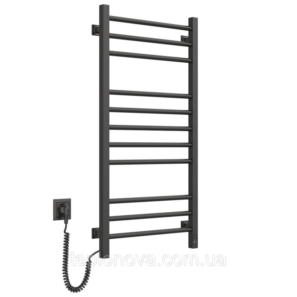 Сушарка для рушників Класик Квадро 500х1000 Sensor ліва з таймером, чорний муар Чернівці - фото 8