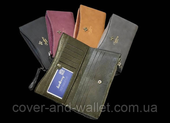 Стильный тонкий женский кошелек на молнии Baellerry dellape Киев - изображение 2