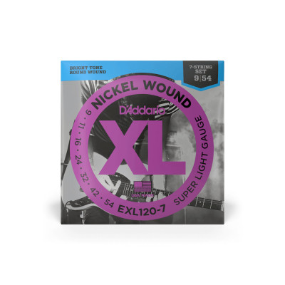 Струны для гитары D'Addario XL Nickel Wound Super Light 7-String (09-54) (EXL120-7) Винница - изображение 1