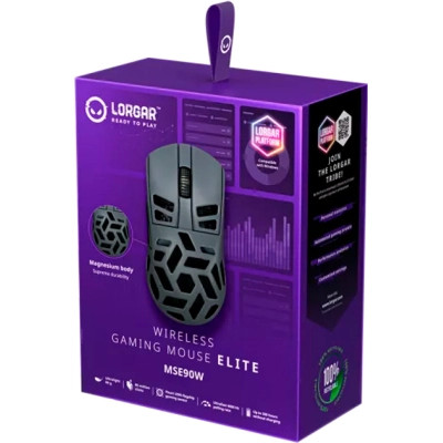 Мышка Lorgar Elite MSE90W Wireless/Bluetooth Dark Grey (LRG-MSE90W-DG) Винница - изображение 5