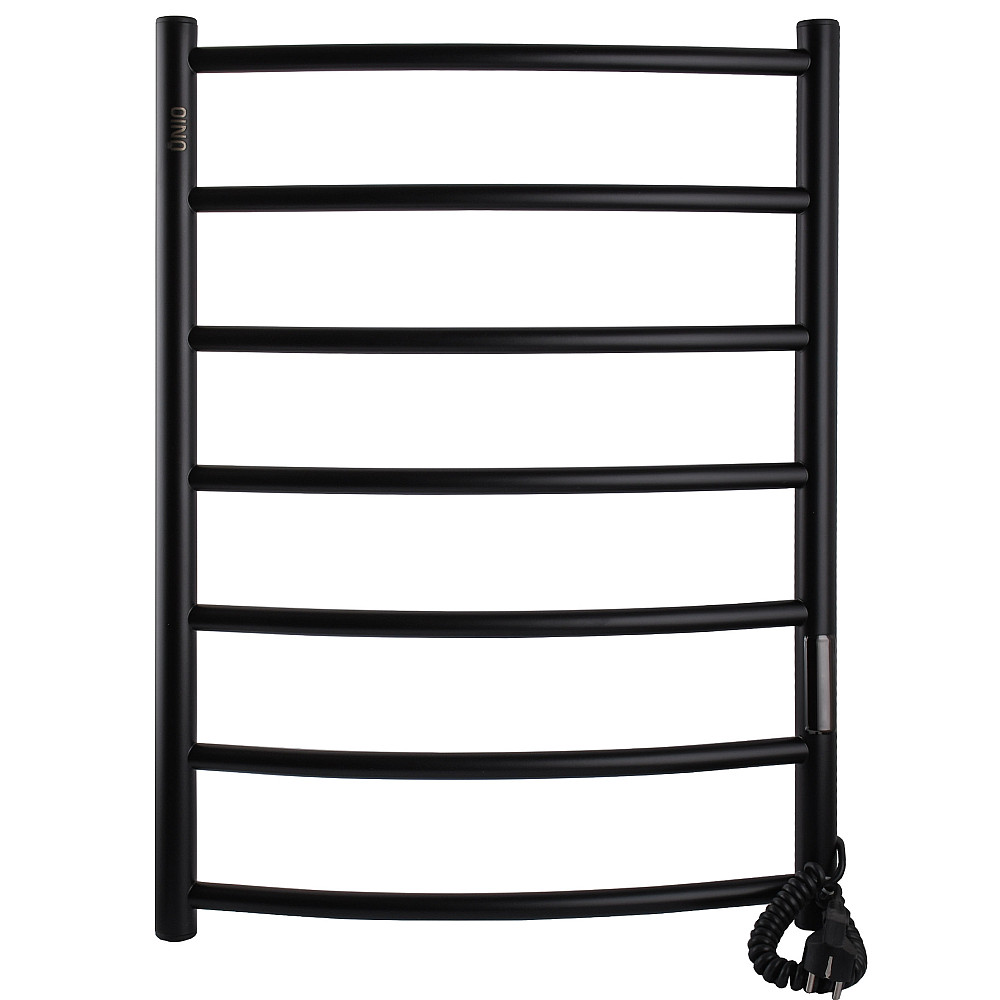 Рушникосушарка UNIO LD ЕU 700-500-7 BLK Драбинка Дуга електро чорна Тернопіль - фото 1