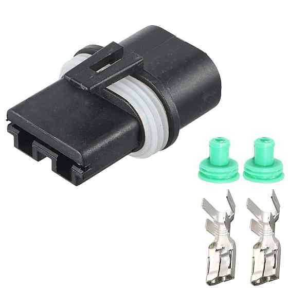 Роз'єм конектор 2-кон., Вентилятор, 10717422, APTIV (Delphi) Франция універс., Моторний Renault Київ