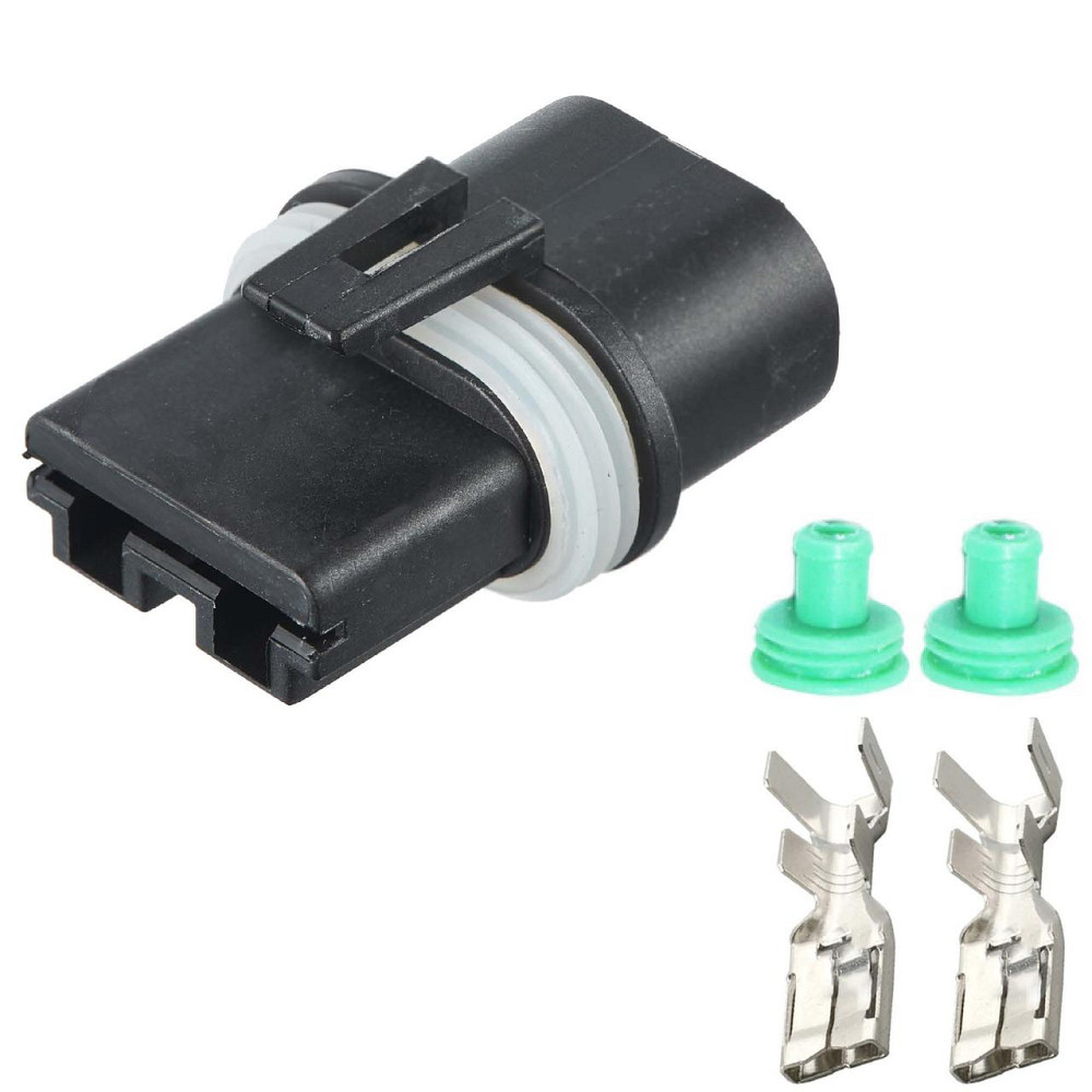 Роз'єм конектор 2-кон., Вентилятор, 10717422, APTIV (Delphi) Франция універс., Моторний Renault Київ - фото 1