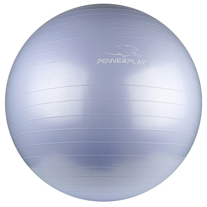 М'яч для фітнесу (фітбол) PowerPlay 4001 Ø75 cm Gymball Sky Blue + помпа Каменское - изображение 2