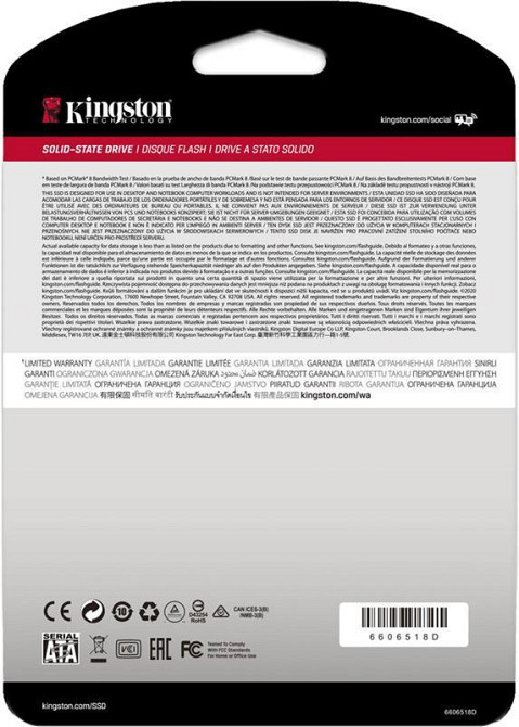 Накопичувач SSD 960GB Kingston SSDNow A400 2.5