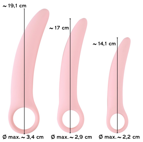 Набор фаллоимитаторов Sweet Smile Vaginal Trainers, розовый Sex Aura Киев