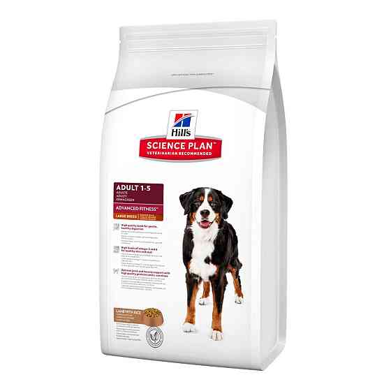 Корм для великих порід собак Хіллс Hills SP Adult з ягням та рисом сухий корм для збалансованого харчування АКЦІЯ 10+4 кг Вінниця