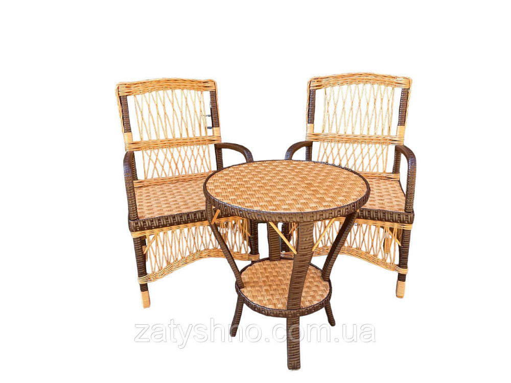 Меблі плетені зі стільцями Київ - фото 3