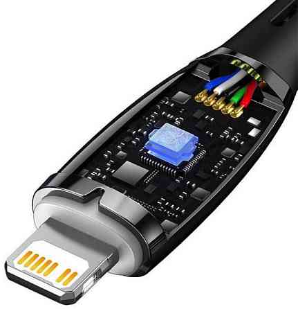Кабель Type-C - Lightning Baseus Glimmer Series для быстрой зарядки и передачи данных 20W 1m цвет черный Одесса