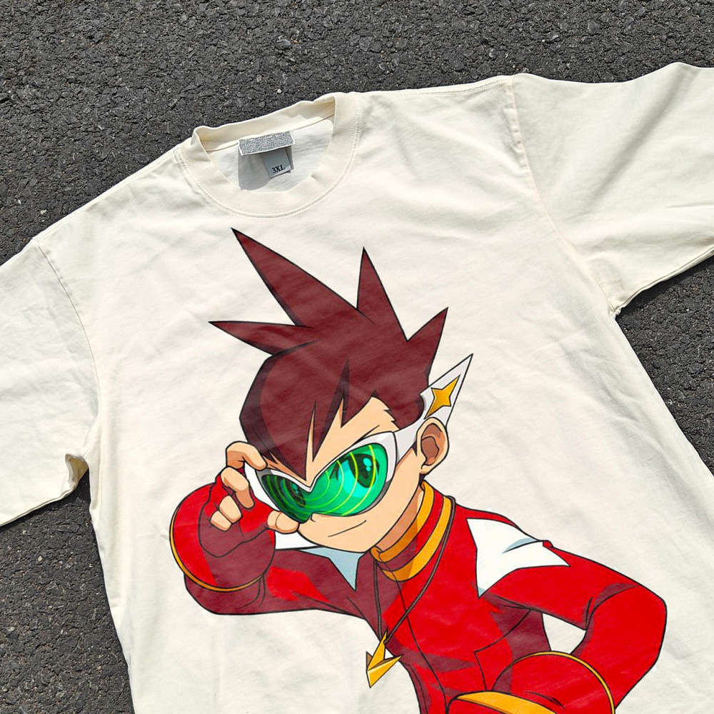 Футболка мужская с принтом аниме Аниме Мега Ман Стар оверсайз (S/M/L) Черний Днепр - изображение 7