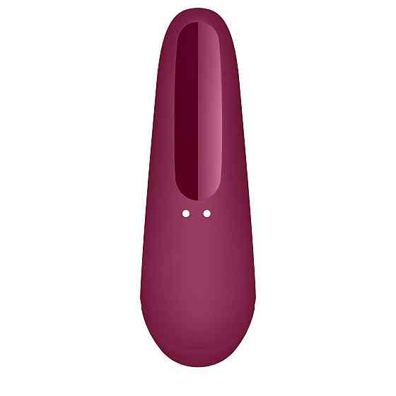 Вакуумный клиторальный стимулятор Satisfyer Curvy 1+ Rose Red с управлением через интернет Sex Aura Киев