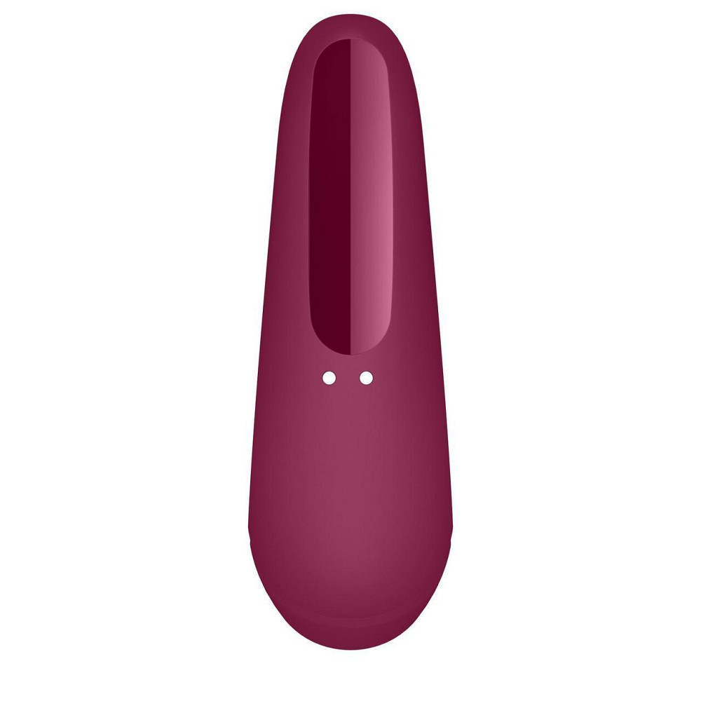 Вакуумный клиторальный стимулятор Satisfyer Curvy 1+ Rose Red с управлением через интернет Sex Aura Киев - изображение 3