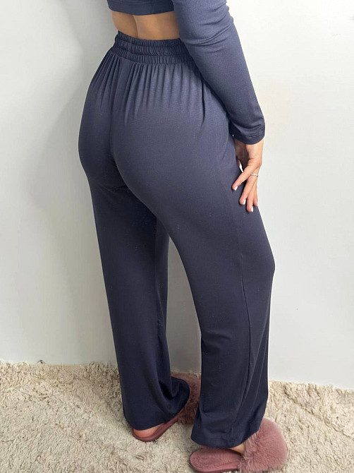 Стильний жіночий костюм з трикотажу віскоза Графіт XS-S Харків - фото 2