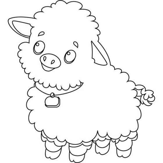 Детская раскраска ArtCraft Ягненок 25х30 см (15109-AC) Харьков