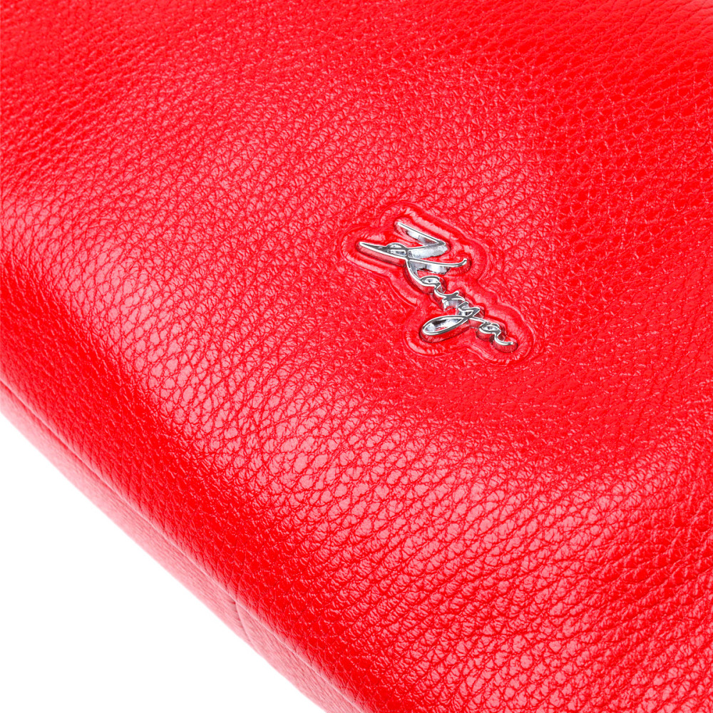 Яркая женская сумка багет KARYA 20837 кожаная Красный Киев - изображение 9