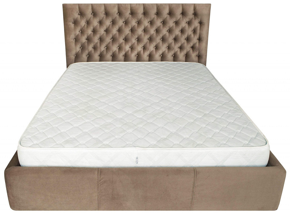 Ліжко Cambridge VIP 120 х 190 см Missoni 04 З додатковою металевою цільнозварною рамою Світло-коричневий Дніпро - фото 5