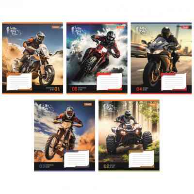 Тетрадь 1 вересня 1В Life on wheels 48 листов линия (767117) Винница