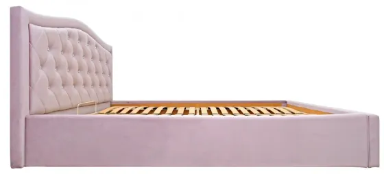 Кровать Двуспальная Scarlett Comfort 160 х 200 см Riviera 65 С1 С подъемным механизмом и нишей для белья Розовый Киев