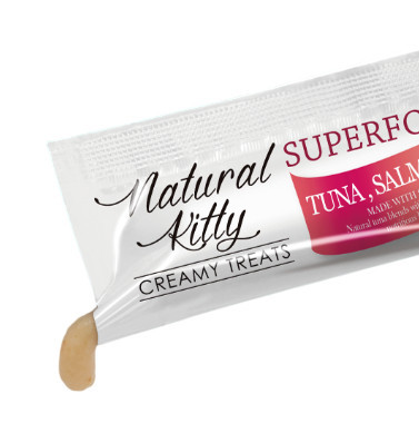 Крем-снеки для кошек Natural Kitty Creamy со вкусом тунца, лосося и клюквы 24 шт х 12 г Винница - изображение 3