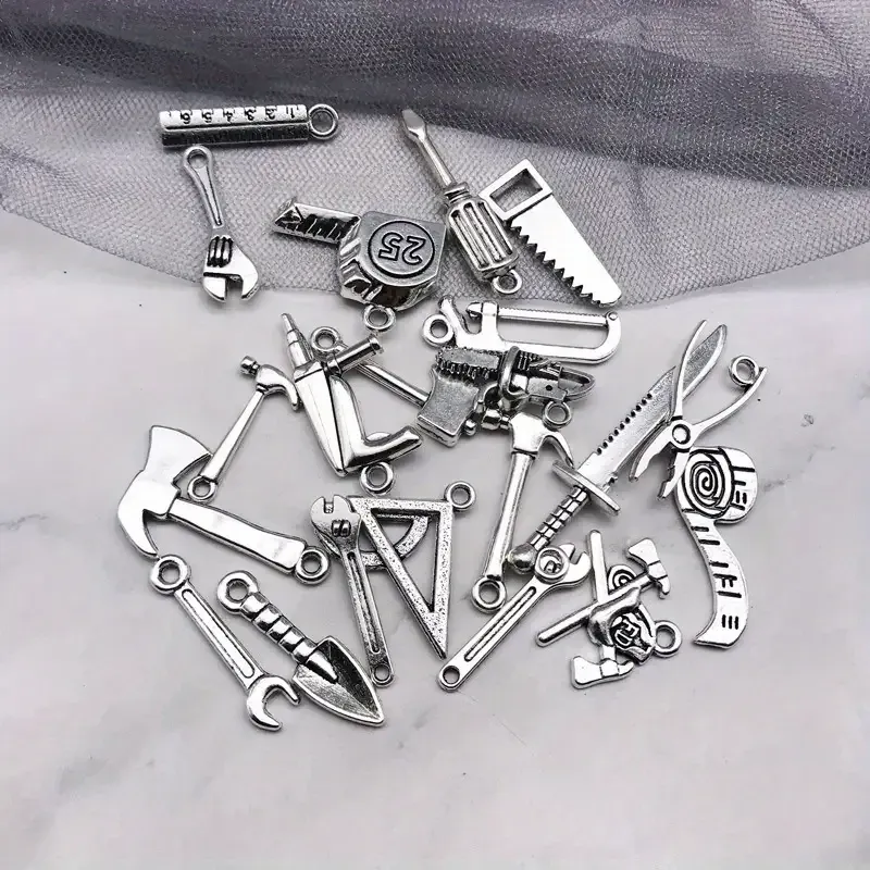 Набор подвесок «Инструменты» – 20 шт. металлические украшения для браслетов, сережек и кулонов Киев - изображение 4