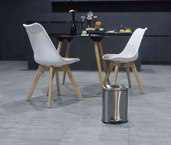 Відро для сміття з плавним закриванням прямокутне Mixxus Bevel-TC0105 SS Color 5 л колір неіржавка (MI7086) Харків