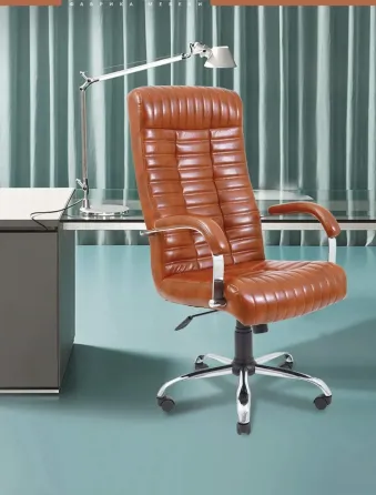 Офісне Крісло Керівника Richman Provence Titan Cognac Хром М3 MultiBlock Коричневий Київ