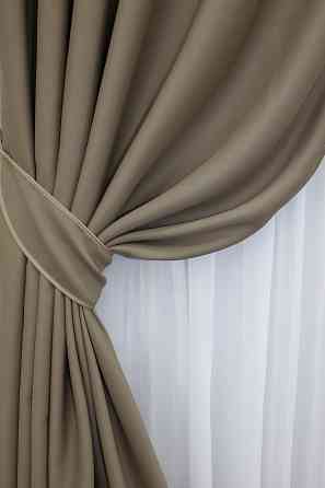 Комплект готових штор VR-Textil Bagema Rvs № 1239ш Молочний шоколад 100х270 см 2 шт (31-733) Київ