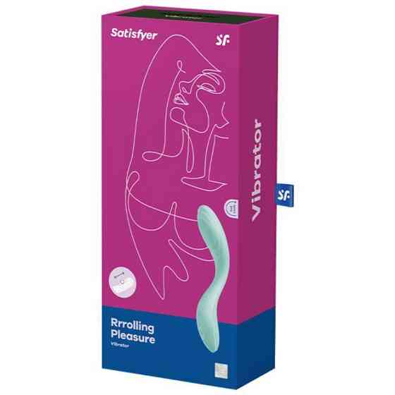 Вібратор із перлинною стимуляцією точки G Satisfyer Rrrolling Pleasure Mint Sex Aura Київ