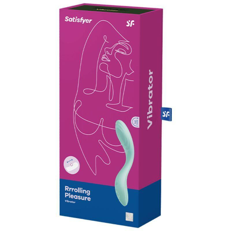 Вібратор із перлинною стимуляцією точки G Satisfyer Rrrolling Pleasure Mint Sex Aura Київ - фото 5