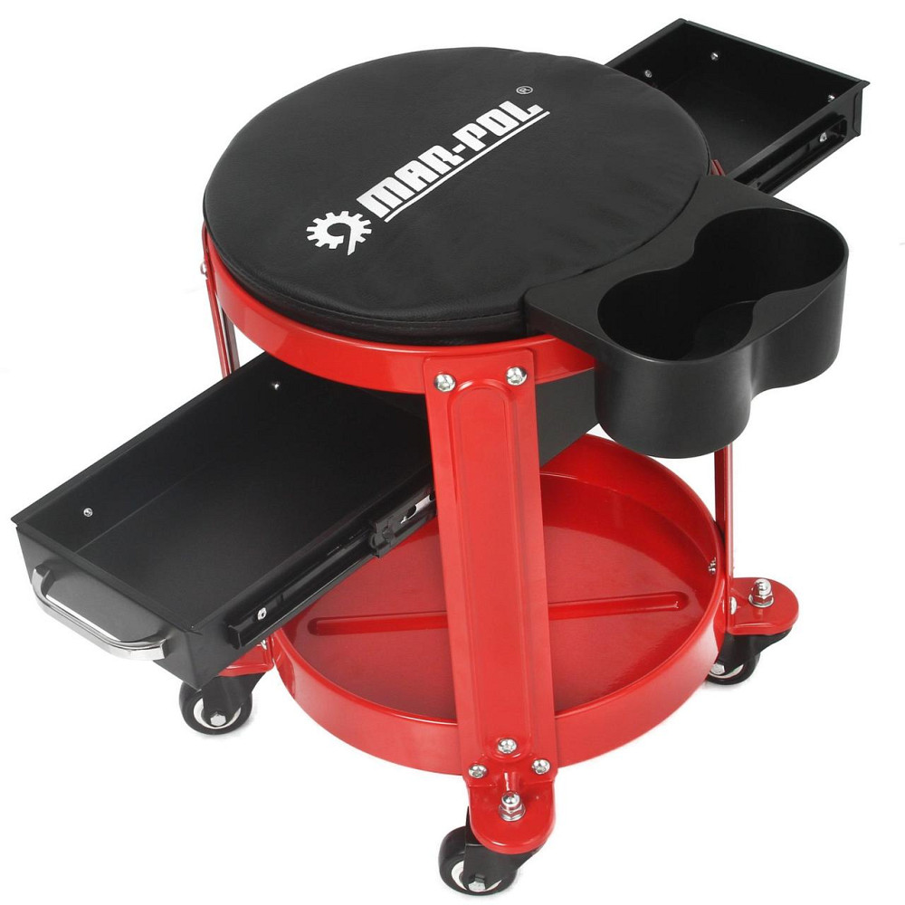 Табурет стульчик для мастерской с ящиком и на колесах Mar-Pol (M80196) Нововолынск - изображение 2