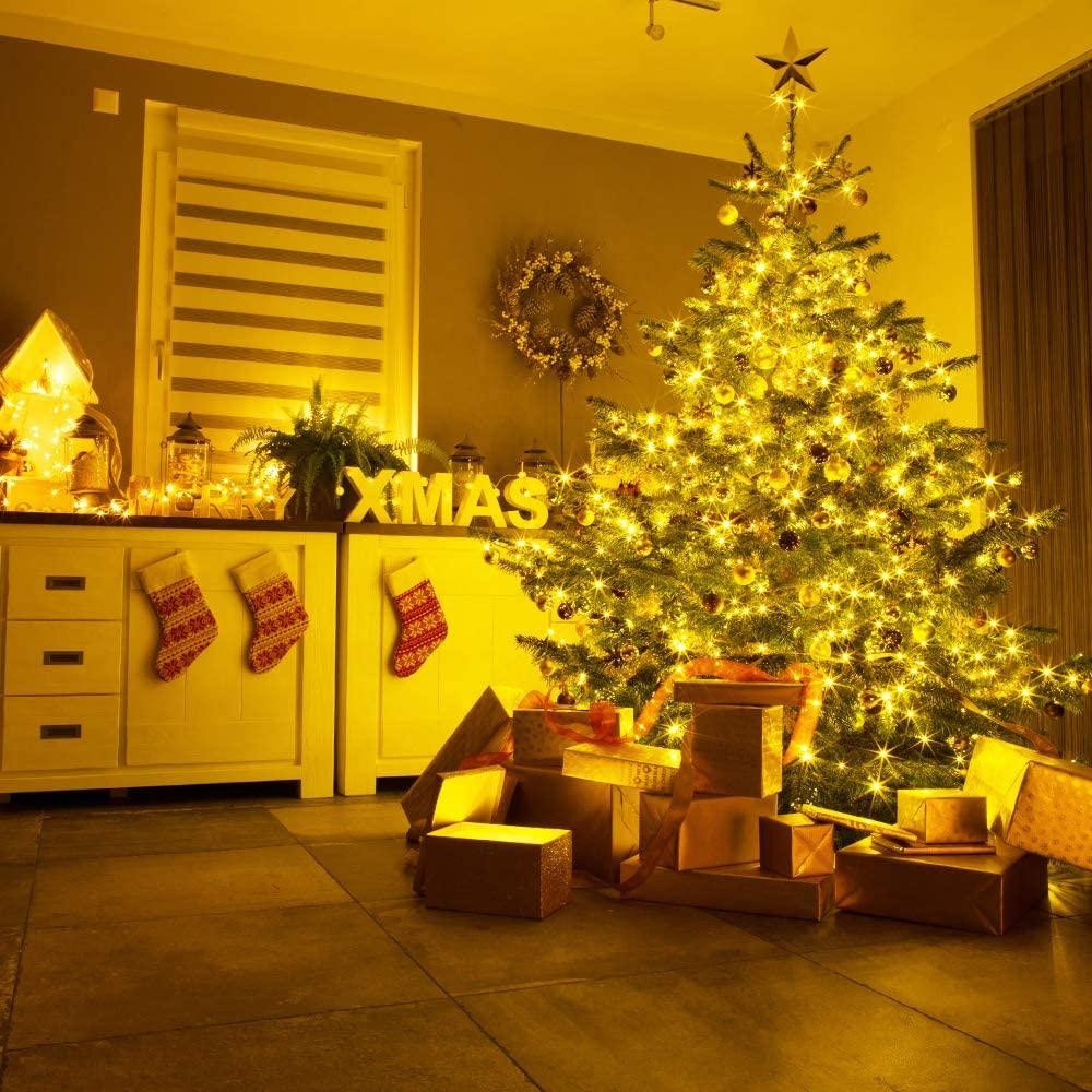 Гірлянда на батарейках роса Niki Light 10 метрів 100 лед пульт 8 режимів гірлянда від батерейок та USB теплий білий Київ - фото 7