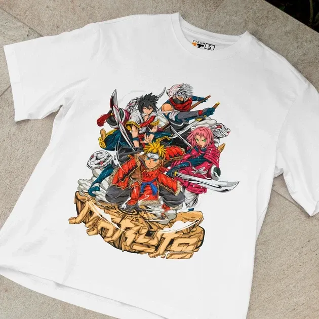 Футболка чоловіча з  принтом Наруто Команда Сім Розмір 48 Anime0055 Дніпро - фото 4