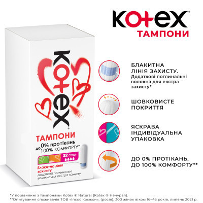Тампоны Kotex Super 32 шт. (5029053562605/5029053035758) Винница - изображение 4