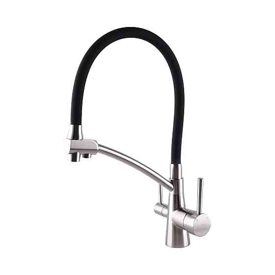 Смеситель для кухни под осмос Globus Lux LAZER GLLR-0700-8-STSTEEL (000021999) Киев