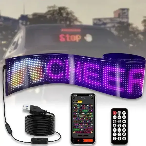 Гибкий экран LED Matrix Panel APP wifi rgb 92*374мм(16X64) ART-0566 Коломыя - изображение 1