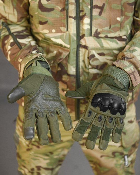 Тактичні перчатки stendboy haki Одеса - фото 2