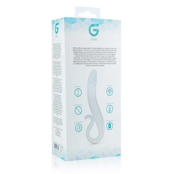 Скляний дилдо Gildo Glass Dildo No. 14, реалістична головка Львів