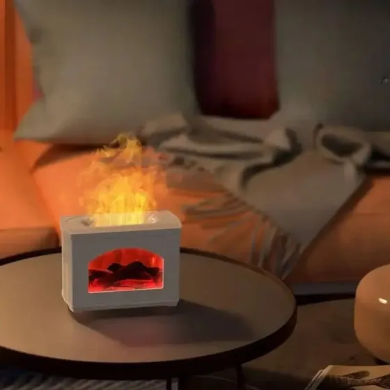 Увлажнитель воздуха для дома с эффектом пламени 12-24v Камин Коломыя