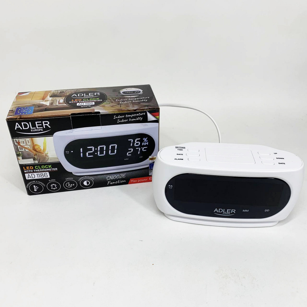 Часы сетевые электронные светящиеся настольные, Настольные часы с функцией подсветки LR-87 Львов - изображение 6