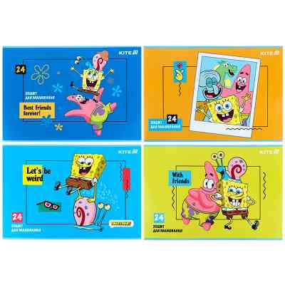 Альбом для малювання Kite SpongeBob SquarePants, 24 аркуша (SB25-242) Вінниця