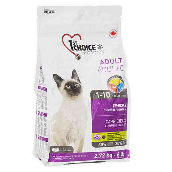 1st Choice Adult Finicky Chicken ФЕСТ ЧОЙС ФИНИКИ КУРИЦА сухой суперпремиум корм для котов привередливых и активных Киев